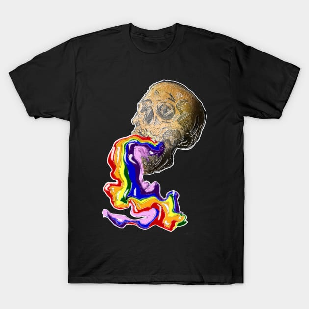 Evacuate the Rainbow this Halloween T-Shirt by silentrob668